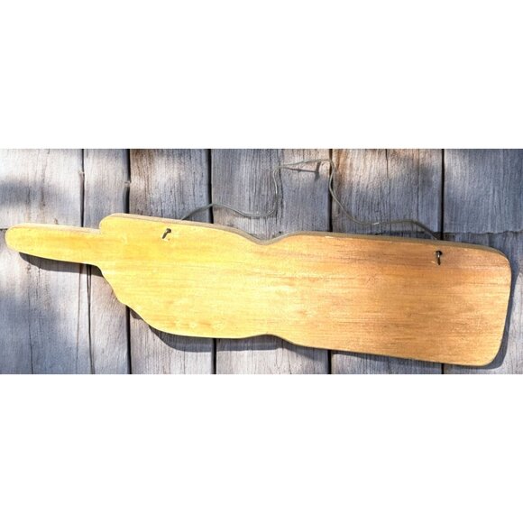 Wooden Country Kitchen Sign With Rustic Hand-Painted Design & Wire Hanger - Picture 3 of 8